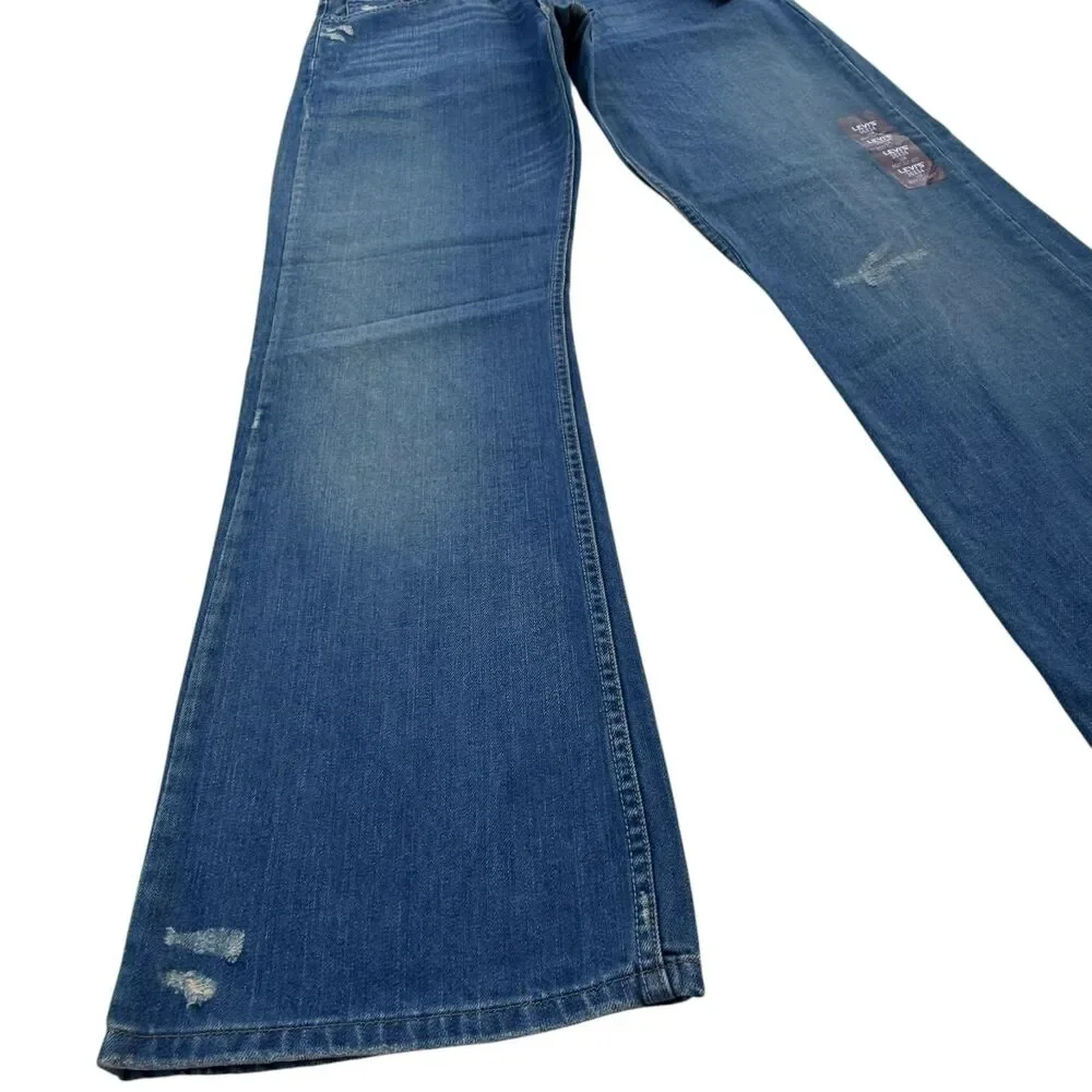 Vintage Y2K Levi’s 527 Jeans Mens 36x34 NWT Low Boot Cut Distressed Denim Baggy